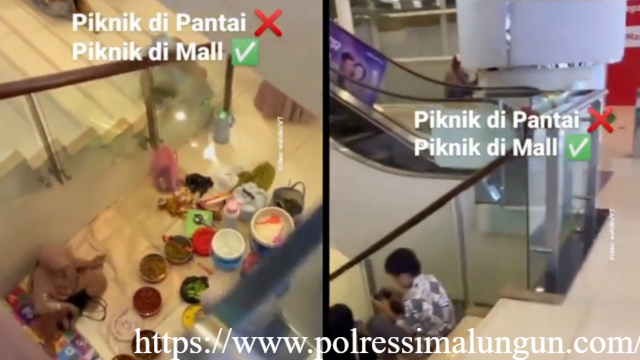 Fenomena Unik Emak-Emak Gelar Piknik di Mal